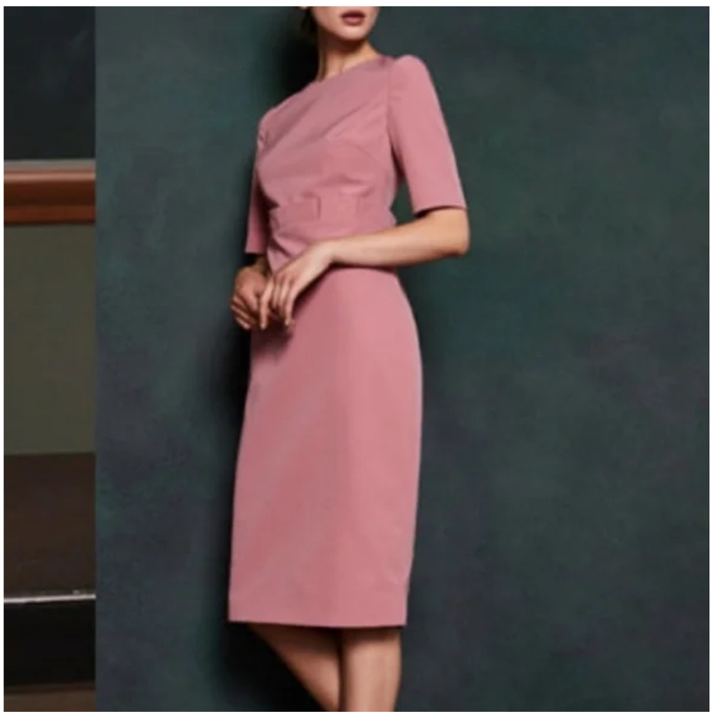 TED BAKER London MAGGIDD size 3 Plum Wine dress